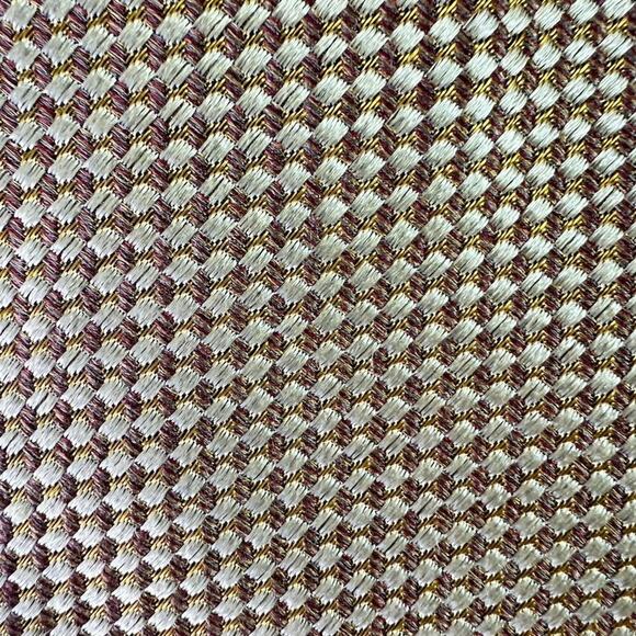 Ermenegildo Zegna Gold Tie - 100% Silk - Classic Textured Made In Italy - Picture 4 of 12
